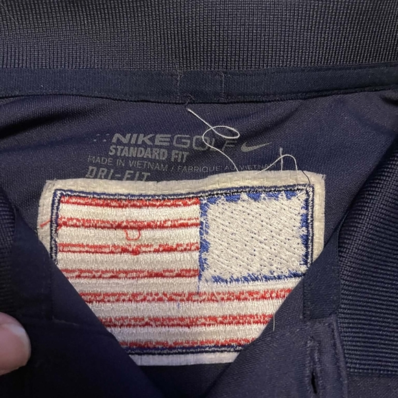 Nike Golf Dri-FIT Navy Polo Shirt Embroidered Baltimore Orioles - Picture 2 of 5